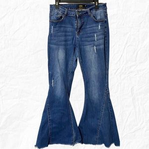 Lucky & Blessed Mid-Rise Flare Flare Jeans